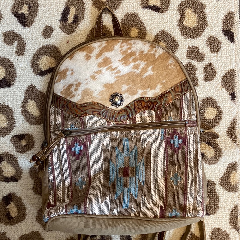 Aztec Myra Cowhide Backpack